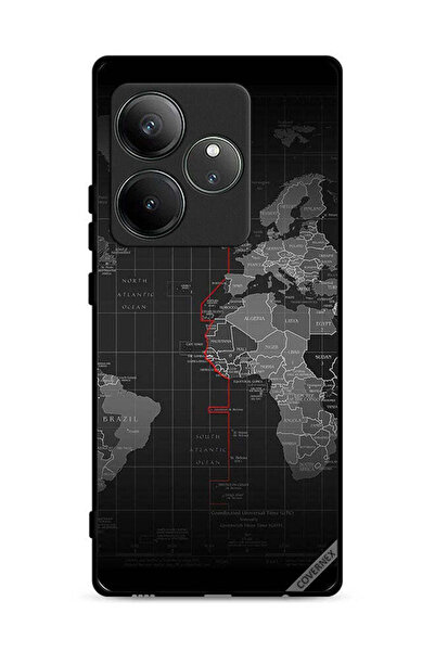 Covernex غطاء حماية Realme GT Neo6 SE 5G مع خريطة العالم
