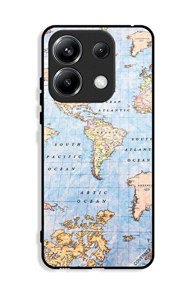 Covernex غطاء حماية لهاتف Xiaomi Poco M6 Pro 4G بتصميم خريطة العالم