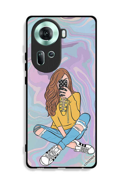 Covernex غطاء حماية لهاتف Oppo Reno11 5G مع صورة فتاة