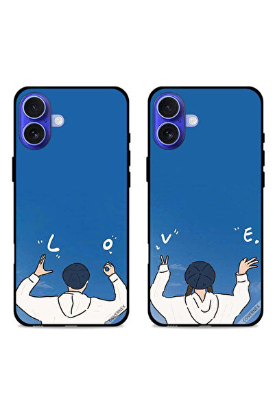 Covernex حافظتان واقيتان لهاتف Apple iPhone 16 Plus، أغطية خلفية بتصميم لفتة ...