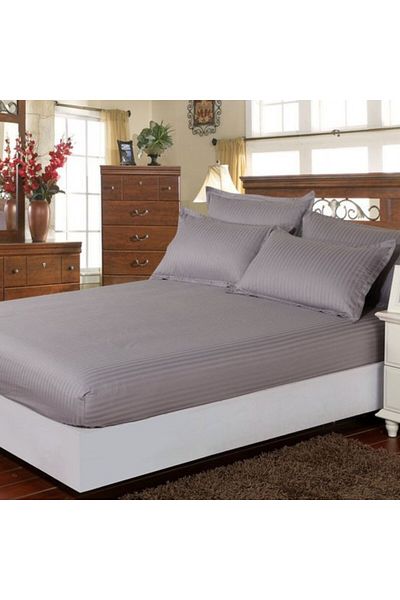 Pucioasa Damask bed cover set + 1 pillowcase, mattress 100x200cm, anthracite grey