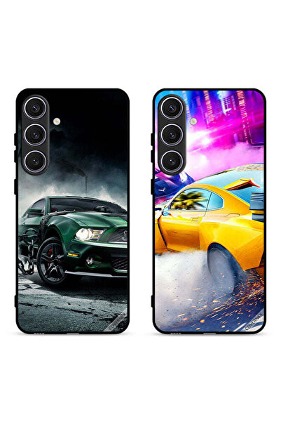 Covernex حافظتان لهاتف سامسونج جالاكسي S24 FE 5G بغطاءين واقيين بتصميم سيارة ...