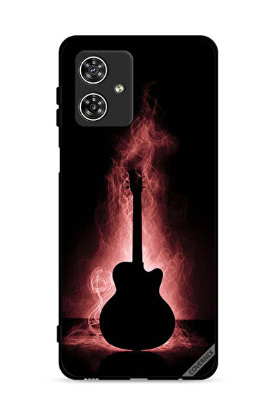 Covernex غطاء حماية لهاتف موتورولا موتو جي 54 5G بتصميم انعكاس الجيتار