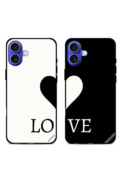 Covernex حافظتان واقيتان لهاتف Apple iPhone 16 Plus، أغطية خلفية بتصميم زوجين...