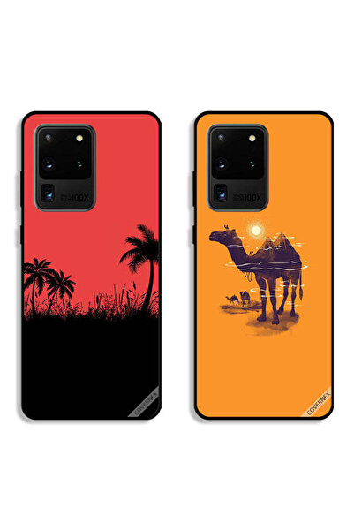 Covernex حافظتان لهاتف سامسونج جالاكسي إس 20 ألترا بغطاءين واقيين، شجرة تمر و...