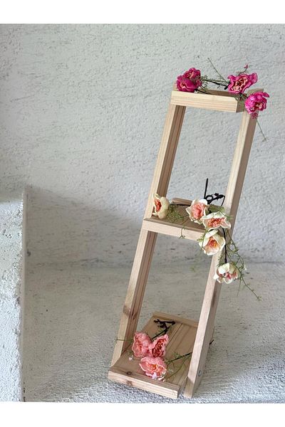 Maison Avf Natural Wooden 3 Tier Shelf Organizer |   Kitchen, Bathroom, Table Top Organizer