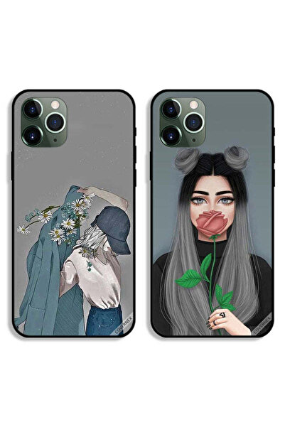 Covernex حافظتان واقيتان لهاتف Apple iPhone 11 Pro Max بتصميم فتاة ترتدي معطف...