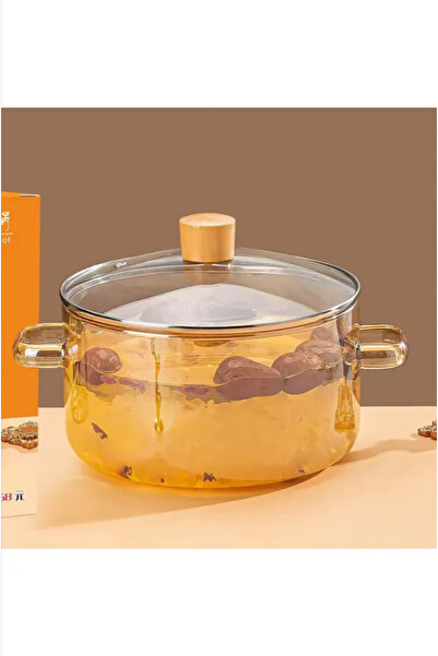 ATABY Borosilicate Glass Pot Can Be Put into the Stove, Microwave and Ceramic Heater Large