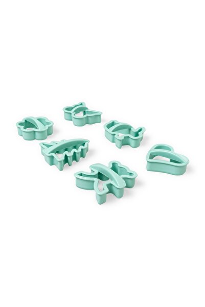 btm home 6 قطع ملونة مختلفة الأشكال لقوالب البسكويت والكوكيز