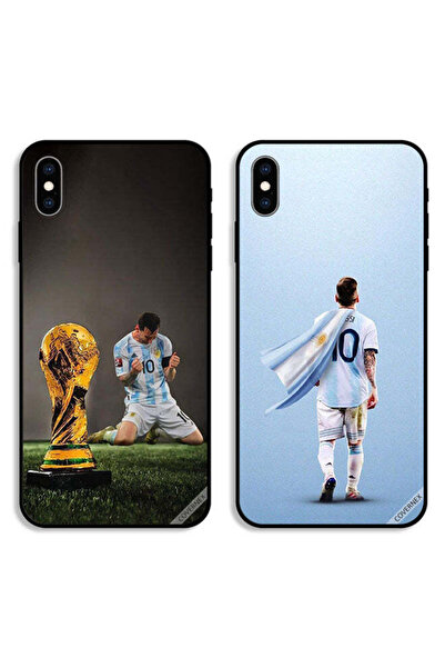 Covernex حافظتان لهاتف Apple iPhone XS أغطية حماية ليو ميسي وكأس الفيفا
