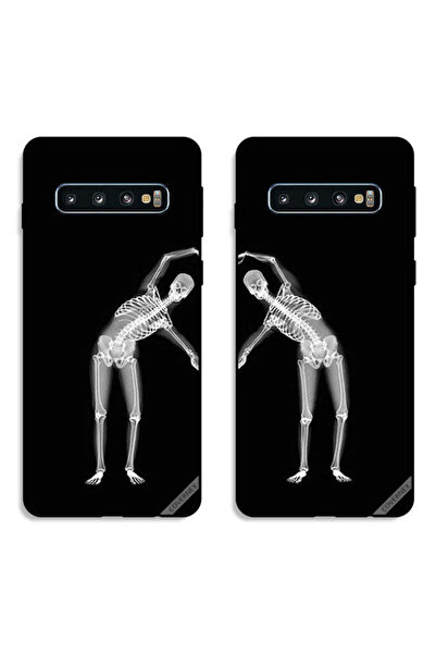 Covernex جرابان واقيان لهاتف سامسونج جالاكسي S10 بلس، غطاءان خلفيان بتصميم هي...