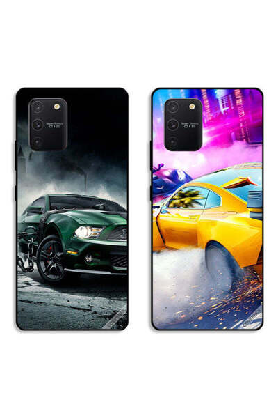 Covernex حافظتان لهاتف سامسونج جالاكسي S10 لايت بغطاءين واقيين بتصميم سيارة س...