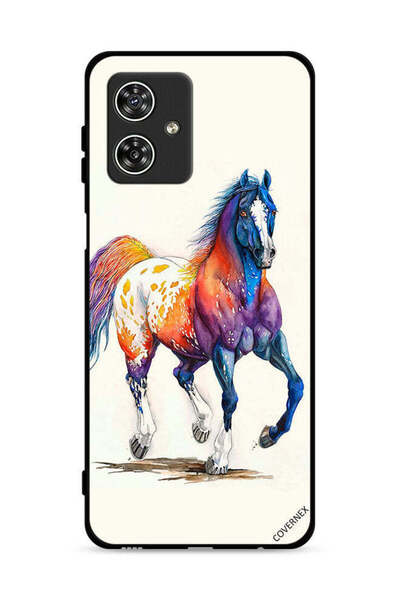 Covernex غطاء حماية لهاتف موتورولا موتو جي 54 5G برسومات حصان