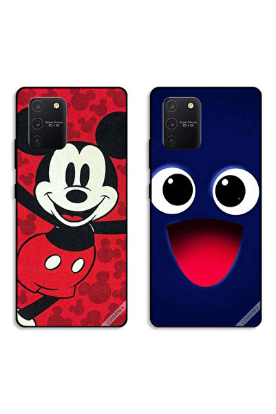 Covernex حافظتان لهاتف سامسونج جالاكسي S10 لايت بغطاءين واقيين برسومات ابتسام...