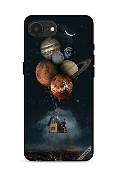 Covernex غطاء حماية لجهاز Apple iPhone 16e بتصميم Balloon Planets Takes Home