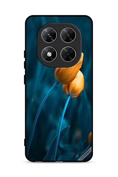 Covernex غطاء حماية لهاتف شاومي ريدمي نوت 14 برو 5G بنقشة زهرتين لطيفتين
