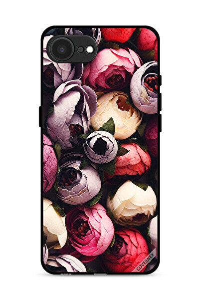 Covernex غطاء حماية لجهاز Apple iPhone 16e بتصميم مخروطي وردي داكن