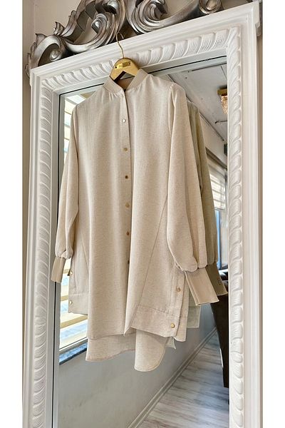 Invee 6674Y Modal Shirt - Bone