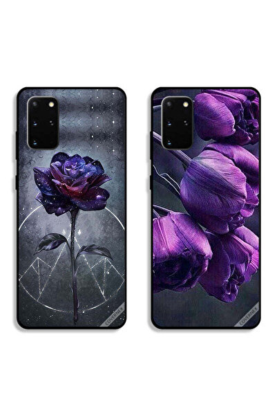 Covernex حافظتان لهاتف سامسونج جالكسي S20 بلس بأغطية واقية زهور داكنة