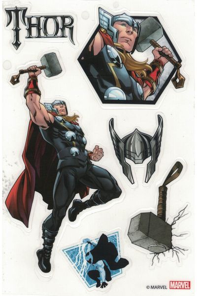 Marvel Set of 33 decorative, interior, vinyl stickers - Avengers