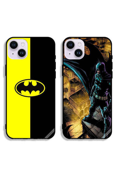 Covernex حافظتان واقيتان لهاتف Apple iPhone 14 Plus بشعار باتمان وباتمان في ا...
