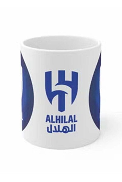 Story of candle كوب سيراميك بتصميم هلال باللون الأبيض