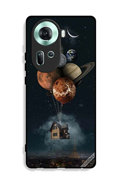 Covernex غطاء حماية لهاتف Oppo Reno11 5G بتصميم Balloon Planets Takes Home