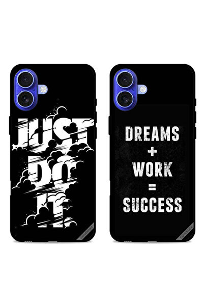 Covernex حافظتان لهاتف Apple iPhone 16 - أغطية حماية Dreams Plus Work and Jus...
