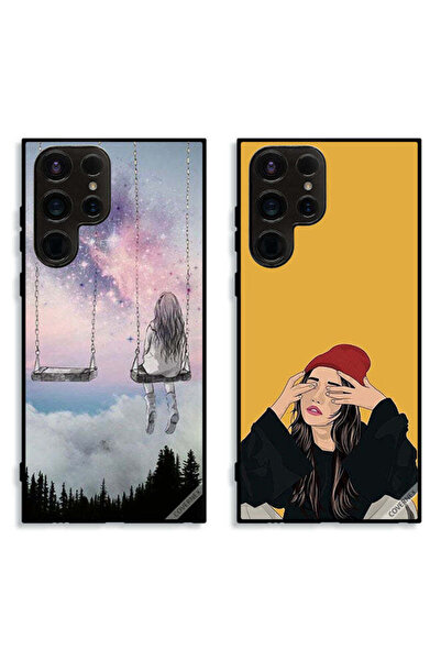 Covernex حافظتان لهاتف سامسونج جالاكسي إس 23 ألترا 5G، أغطية حماية، رسم فتاة ...