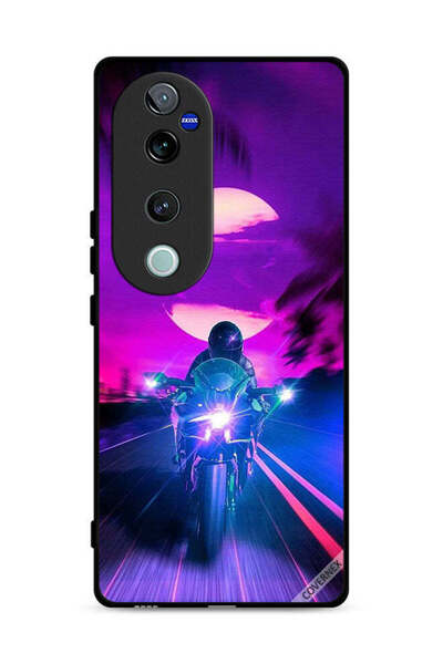 Covernex غطاء حماية لهاتف Vivo V40 Pro 5G بخلفية رجل على دراجة