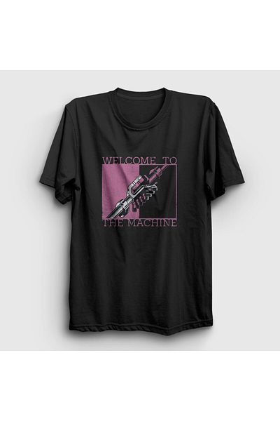 Presmono Унисекс тениска Siyah Welcome To The Machine Pink Floyd 556233tt