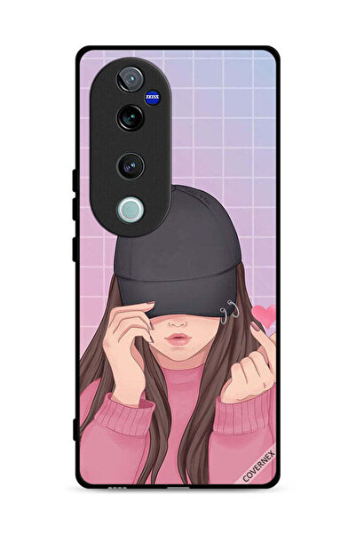 Covernex غطاء حماية لهاتف Vivo S19 Pro 5G بطبعة قبعة سناب لوف جيرل