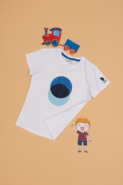U.S. Polo Assn. Boy's White Crew Neck T-Shirt 50307292-Vr013