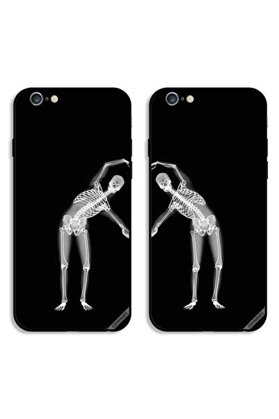 Covernex حافظتان واقيتان لهاتف Apple iPhone 6/6s، أغطية خلفية بتصميم زوجين عل...