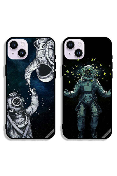 Covernex حافظتان لهاتف Apple iPhone 14، أغطية واقية بتصميم رواد فضاء وفراشة