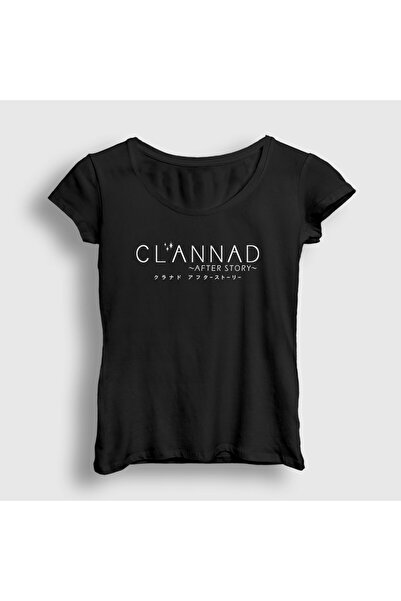 Presmono Tricou negru pentru femei Anime Clannad After Story 554328tt