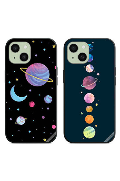 Covernex حافظتان لهاتف Apple iPhone 15، أغطية حماية، فن الكواكب ونجم الفضاء