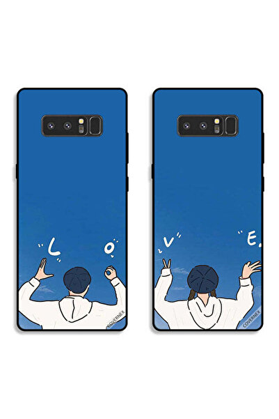 Covernex حافظتان لهاتف سامسونج جالاكسي نوت 8، أغطية حماية خلفية بتصميم لفتة ح...