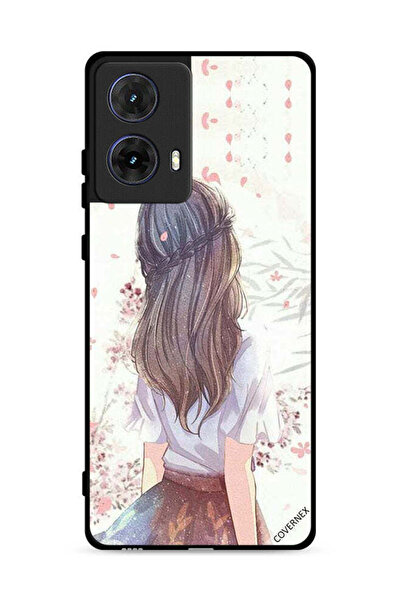 Covernex غطاء حماية لهاتف موتورولا موتو جي 85 5 جي، فتاة لطيفة في تفكير عميق