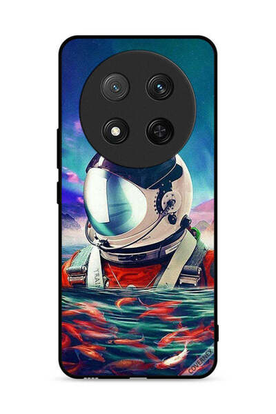 Covernex غطاء حماية لهاتف Honor X9c 5G بتصميم رائد فضاء في بحر الأسماك