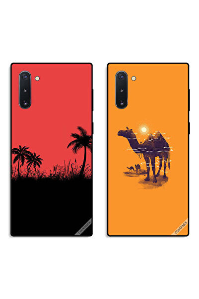 Covernex حافظتان لهاتف سامسونج جالكسي نوت 10 بغطاءين واقيين، شجرة تمر وفن الجمال