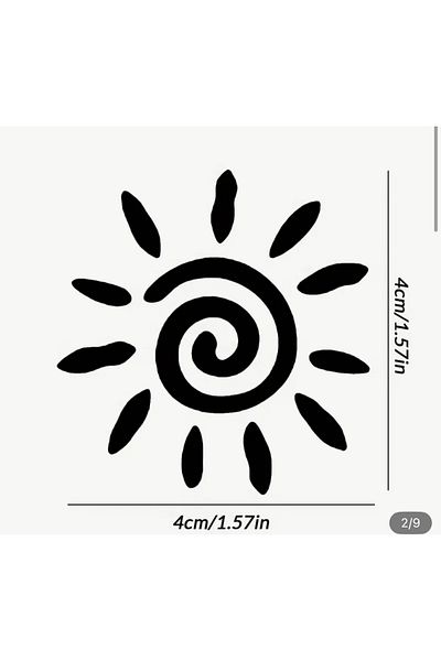 Zenan Design Sun Sunshade Mirror Lettering Car-Motorcycle Windshield Label Sticker