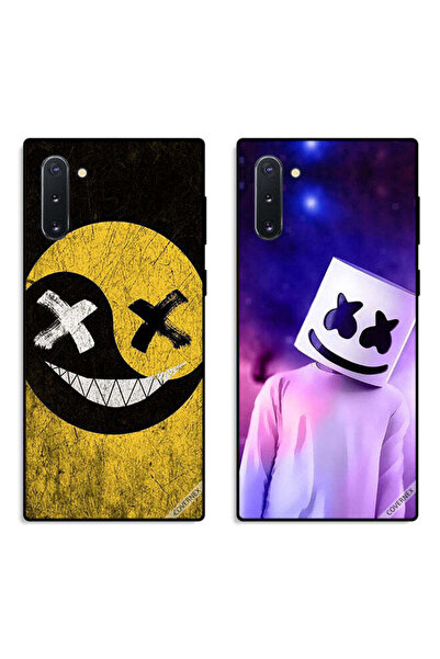 Covernex حافظتان لهاتف سامسونج جالكسي نوت 10 بغطاءين واقيين رأس مارشميلو ووجه...