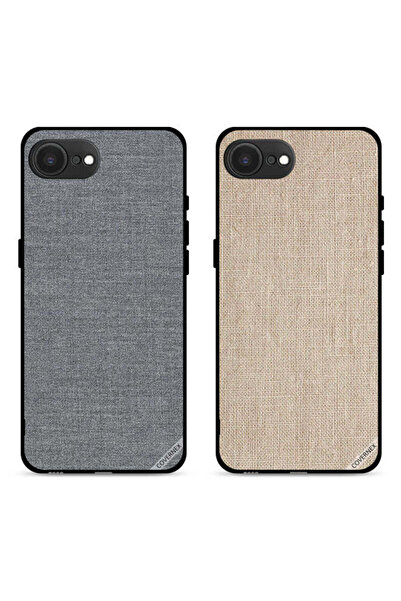 Covernex حافظتان واقيتان لهاتف Apple iPhone 16e بنمط قماشي وملمس قماشي