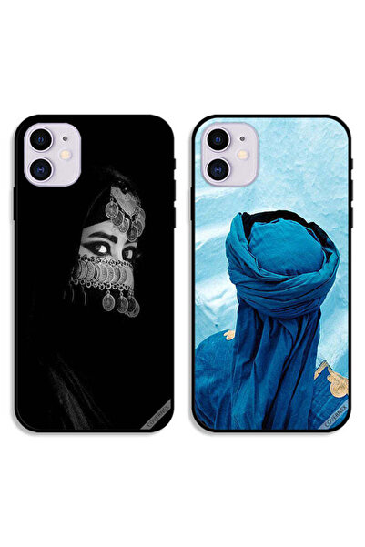 Covernex جرابان لهاتف Apple iPhone 12 بغطاء حماية بتصميم عربي وعيون جميلة