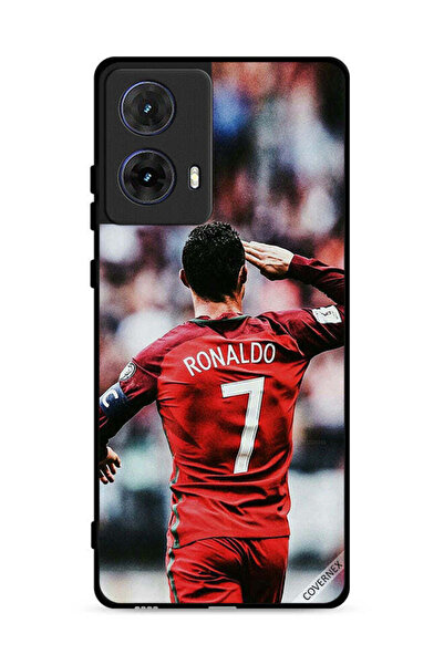 Covernex غطاء حماية لهاتف موتورولا موتو جي 85 5G بشعار رونالدو تحية للجمهور