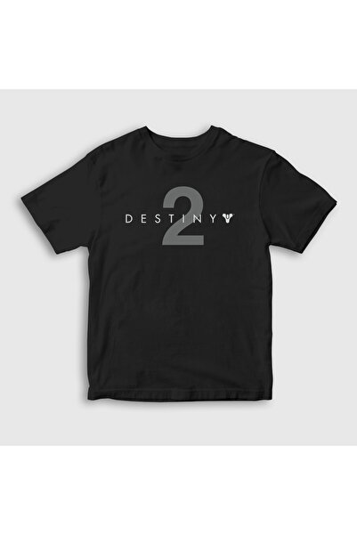 Presmono Unisex Παιδικό μαύρο λογότυπο Gaming Destiny 2 T-Shirt 554761tt