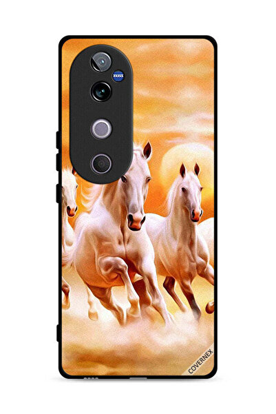 Covernex غطاء حماية لهاتف Vivo V40 5G بتصميم خيول تركض