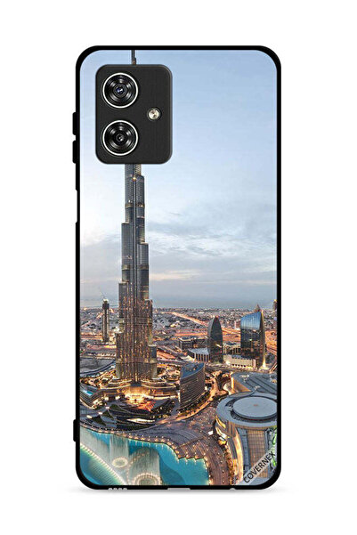 Covernex غطاء حماية لهاتف موتورولا موتو جي 54 5 جي، منظر جميل لوسط مدينة دبي