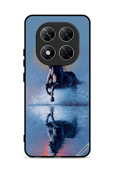 Covernex غطاء حماية لهاتف شاومي ريدمي نوت 14 برو 5G، رسم حصان يركض في الماء